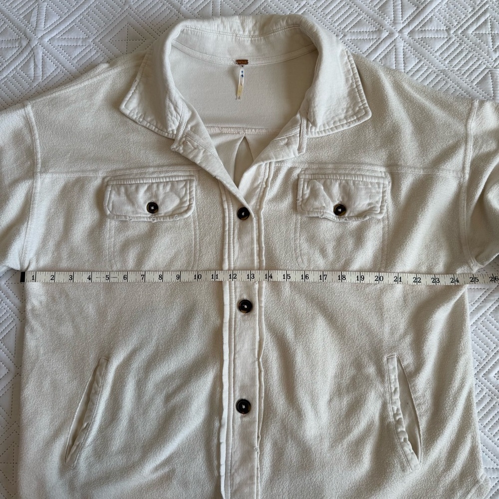 Free People Ruby Fleece Oversized Shirt Jacket Size Small - Picture 9 of 14